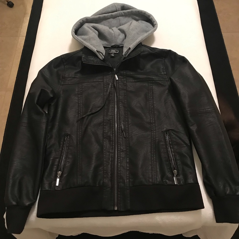 Woman’s Lisa International Leather Jacket w/ Hoody